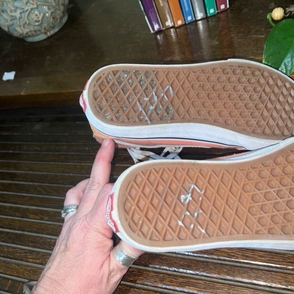 Vans Peach High-Top Sneakers with White Details - Picture 5 of 7